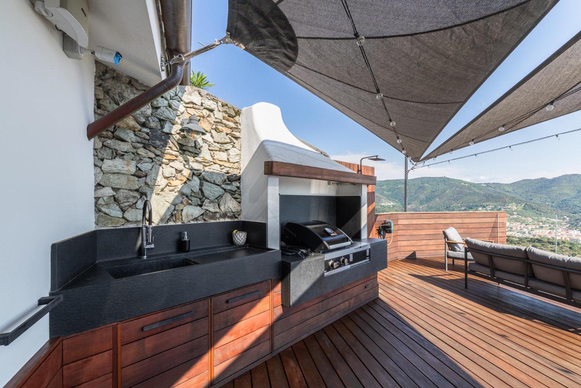 Willa Spettacolare Vista Isola Terrazza E Idromassaggio Noli Zewnętrze zdjęcie