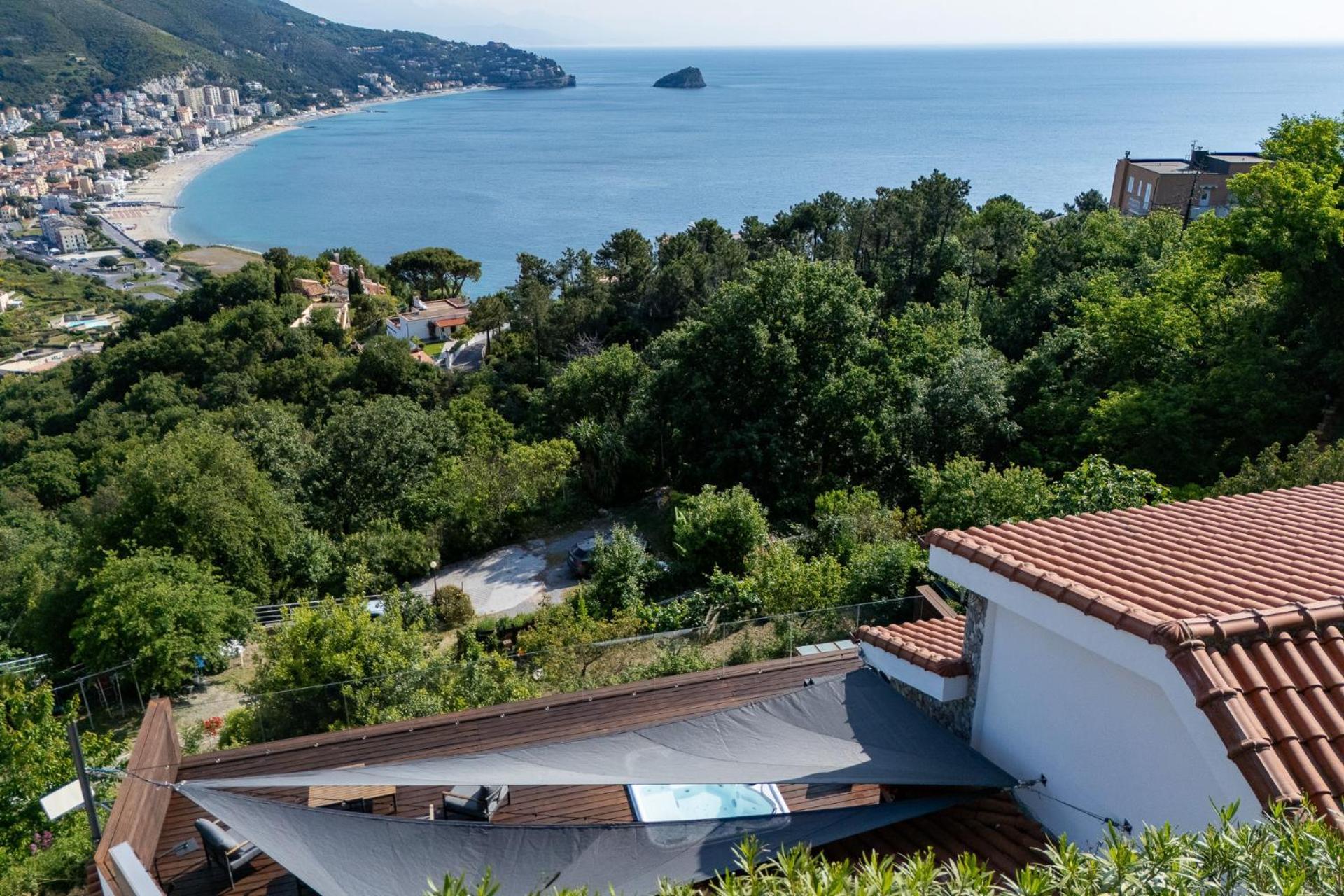 Willa Spettacolare Vista Isola Terrazza E Idromassaggio Noli Zewnętrze zdjęcie